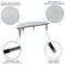 Flash Furniture 60" Circle Wave Grey Table Set-14" Stack Chairs XU-GRP-14CH-A60-HCIRC-GY-T-P-GG - alternate 5